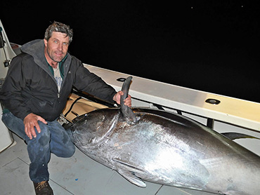 Owen with a bluefin tuna